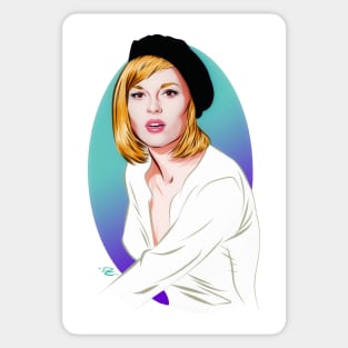 Faye Dunaway - An illustration by Paul Cemmick Sticker